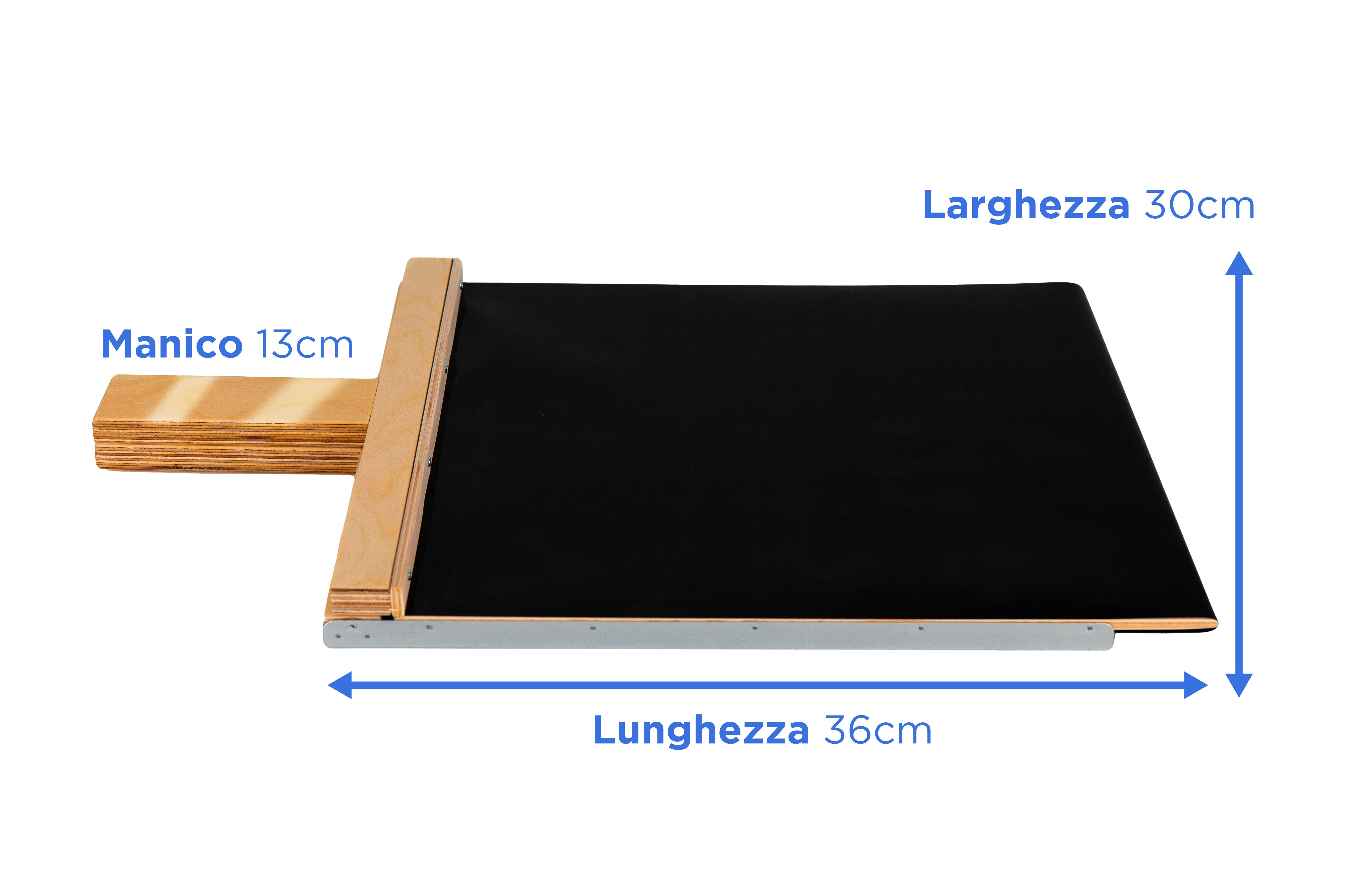 Pala Vesuvius Evolution 30x36cm con telo in Teflon nero (nuova generazione)